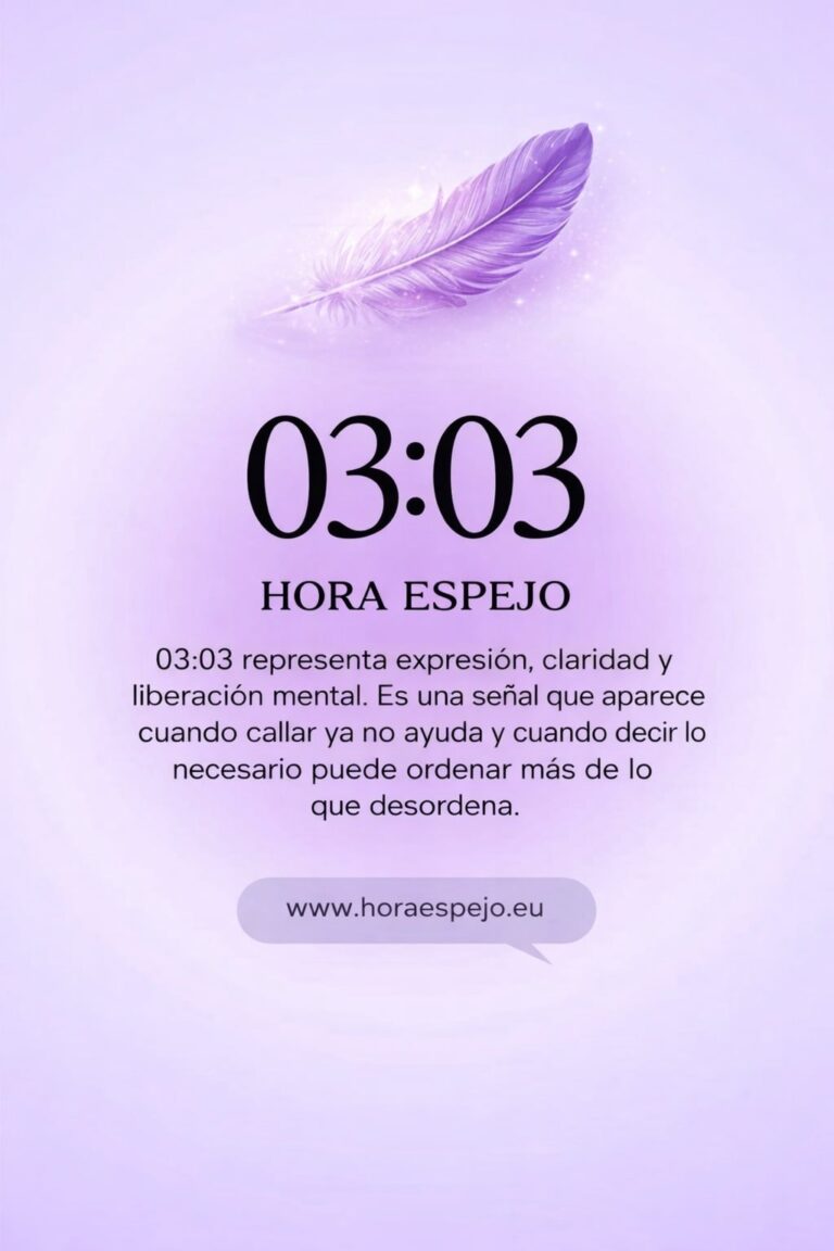 0303 hora espejo