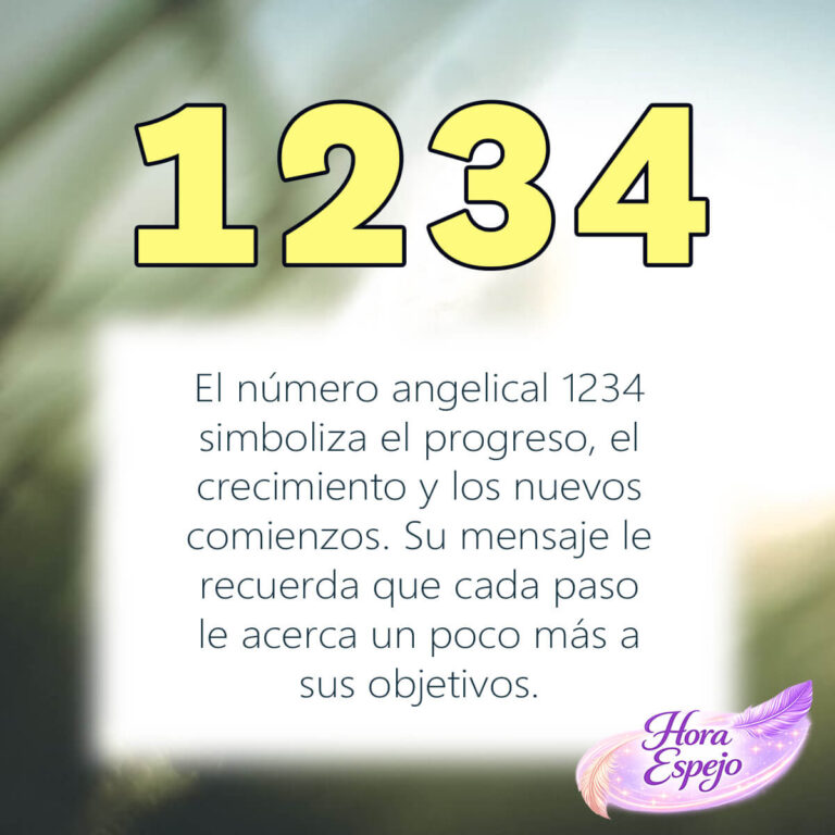1234 significado espiritual